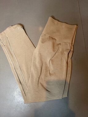 Oner Active Beige High-Waist Leggings for Women